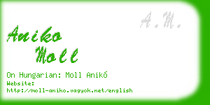 aniko moll business card